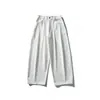 Yidao Vintage 2026 Primavera Novo Design Plissado Retro Japonês Calças Casuais Lisas de Cor Sólida Unisex Relaxadas Largas