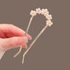 Nueva horquilla china elegante con forma de U de mariposa y perla, de alta calidad, con placa para la parte posterior de la cabeza, broche para el cabello, horquilla para el cabello, tocado Hanfu