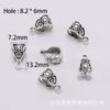 Accesorios para Joyería DIY Panjia Broche de Posicionamiento para Pulsera Conector de Tres Vías con Agujero Grande Cuentas Espaciadoras para Collares Juego de 20 Piezas de Aleación