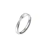 Anel de Casal Candy Sweetheart Masculino e Feminino Par de Moebius Entrelaçado com Diamantes Anel Aberto Fashion e Fresco