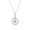 Collar Colgante de Cadena Larga Estilo Coreano En Stock Versátil Transfronterizo Simple Moda Plata S925 Moissanita Estilo Yis Verano para Mujeres