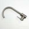Grifo de cocina de acero inoxidable cepillado, grifo de agua caliente y fría, grifo de lavabo de agua mixta de acero inoxidable Big Bend, fabricantes de grifos de fregadero