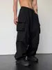 Comercio Exterior Transfronterizo Marca Nueva Tendencia Primavera y Otoño Estilo Ins Ropa de Trabajo Pantalones Casuales para Hombre, Corte Holgado, Versátil con Cordón, Pierna Ancha, Pantalones Largos Venta al por Mayor