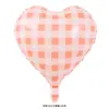 Globos de Papel de Aluminio a Cuadros con Forma de Corazón de 17 Pulgadas Transfronterizos Decoración de Atmósfera para Fiesta San Valentín Bodas Camping