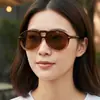 Nuevas Gafas de Sol de Aviador Tachonadas Retro de Moda, Protección Solar para Viajes al Aire Libre Conducir Personalizadas Gafas de Sol Transfronterizas