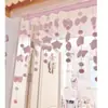 Nueva Cortina de Puerta para Habitación Girly Cortina Divisoria Accesorios de Decoración para Puerta de Sala de Estar Cortina Colgante para Habitación Infantil de Niñas Sin Taladro