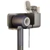 KKD ExclusivoSoporte para Secador de Pelo de Baño Sin Taladro Soporte Eléctrico para Secador de Pelo Montaje en Pared Multifuncional para Baño