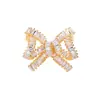 Broche de Laço Exquisito Estilo Coreano Pequeno Versátil Moda Corsage Elegante Roupas de Terno de Alta Qualidade Pino Antiderrapante