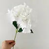 Hortensia Impresa en 3D con Tacto Realista, Flor de Bola de Nieve de Cabeza Única de Gama Alta, Ramo de Flores Artificiales para Decoración de Hogar en la Sala de Estar