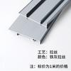 Rodapié de aleación de aluminio al por mayor Foshan con borde recto de 6 cm tipo clip para proyectos de construcción, Rodapié grueso de metal cepillado
