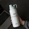 Tyeso Nuevo Vaso Termo Gran Capacidad Deportes al Aire Libre Botella de Agua Portátil 1500ml Aislamiento Térmico para Hombres y Mujeres Botella para Agua Fría