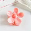 Presilha de Flor Gradiente de Mármore Transfronteiriça Personalidade da Moda Nova Presilha de Tubarão Presilha para Cabelo na Nuca Atacado para Mulheres