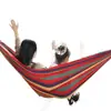 Hamaca anti-vuelco engrosada para uso exterior y en casa, silla colgante de lona doble para estudiantes de dormitorio interior, columpio para acampar