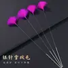 Herramienta para Limpiar los Oídos, Pluma de Pavo con Aguja Plateada, Cuchara para Rascar Orejas con Picazón, Juego de Palillos de Pluma de Ganso, Herramienta Especial para Maestros de Limpiar Orejas