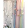 Decoración de Boda Tul Encriptado Dopamina Decoración de Evento Graduación Tul para Respaldo de Silla Taburete Pequeño Red de Boda Arreglo de Tul