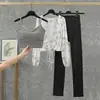 Traje de Fitness para Mujer 2026 Verano Nuevo Estilo Ropa de Yoga de Gama Alta Chaleco Deportivo Sujetador Deportivo para Correr Conjunto de Tres Piezas