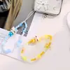 Pulsera de Cuentas de Hello Kitty Linda de Dibujos Animados Adecuada para Fundas de Teléfono Móvil, Correa Versátil de Celebridad de Internet para Mujer Estilo Corto