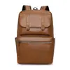 Tendencia de Moda Transfronteriza Bolso de Doble Hombro para Hombre de Cuero para Negocios, Viajes y Computadora Mochila de Viaje de Gran Capacidad de PU