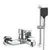 Suministro Exclusivo de Fábrica Transfronterizo de Cabezales de Ducha Sencillos Tipo Split Presurizados Caliente y Frío de Aluminio Espacial Color Gris Pistola para Baño, Venta al por Mayor desde la Fuente