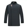 Ropa de Trabajo de Chef de Restaurante de Catering para Hombre de Manga Larga Uniformes de Cocina de Otoño e Invierno para Mujer Transpirable