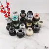 Pequeños Adornos de Tarro de Cerámica Estilo Japonés Taza de Hielo Seco Portapalillos Olla de Hielo Seco para Sashimi Decoración Atmósfera Vajilla Mostaza