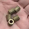 Suministro directo de fábrica aleación bronce antiguo agujero grande cuenta para tubo codo cuenta espaciadora seis palabras espaciadora DIY accesorios para equipaje al por mayor