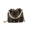 Bolso Cruzado Cuadros Estilo Coreano 2026 Nuevo de Primavera para Mujer Bolso de Hombro de Moda Tendencia Cadena Bolso Cubo Simple