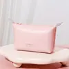 Bolsa de Maquillaje para Influencers Transfronteriza con Alto Atractivo Estético, Bolsa para Guardar Brochas de Maquillaje con División de Doble Capa, Bolsa de Maquillaje Grande de PU