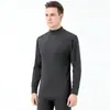 Calça Térmica Masculina de Veludo Alemão Dupla Face com Forro de Lã Engrossada Outono Conjunto de Pijama Roupa Íntima Quente Masculina Inverno Prova de Frio Aquecimento Rápido