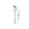 Juego de Cuchara y Tenedor Infantiles de Cristal de Titanio Puro Flor de Hielo para Uso en Casa, Utensilios para Comida de Bebé, Cuchara y Tenedor de Postre Duraderos y Resistentes a la Rotura