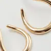 Pendientes Asimétricos Retorcidos de Metal Retro Europeos y Americanos para Mujer, Diseño de Nicho, Pendientes Exagerados, Pendientes de Lujo Accesible