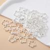 Cor de retenção de cor 18K Double-hole Rodada Diamante Estrela Flor Acessórios Flor Bead Bolsa Bead Anel diy Pulseira Pingente Conjunto Bead Ring
