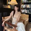 LS Elegante Casual Moda Ligera Blusa Degradada Guangzhou Trece Líneas 2026 Verano Nuevo Top 23303 #