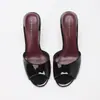 Novedad de primavera para mujer, zapatos de tacón ultra alto con punta abierta, sandalias de charol de punta redonda de tacón de aguja, sandalias de tacón de aguja sexys, sandalias de punta abierta