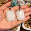 Novo Pingente da marca Ping An Jade Dourado Jade Branco Marca de pão Jade Dourado marca no-matter pingente de jade masculino e feminino atacado