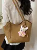 Bolsa Feminina 2026 Nova Primavera/Verão de Axila de Alto Padrão Exquisite para o Dia a Dia Bolsa de Ombro Único Bolsa Tote Tecida de Grande Capacidade