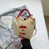 Nova Bolsa Bordada Feminina Leve Impermeável Moda Bolsa de Tecido para Ombro Nicho para o Dia a Dia Esportes Bolsa Transversal Infantil