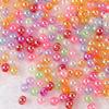 Contas Perfuradas AB Coloridas Transparentes DIY Pulseira Colar Corrente para Celular Joias Material de Miçangas de Plástico Miçangas Feitas à Mão