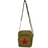 Bolso Bandolera Nostálgico Estilo Antiguo para Hombre, Bolso Cruzado para el Pecho, Bolso Cruzado Pequeño de Lona del Presidente, Mochila Cruzada Pequeña para el Servicio al Pueblo, Cinco Estrellas