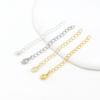 Pulsera Collar Colgante Cadena de Cola Conserva Color Chapado en Oro de 14K Accesorios para Joyería Hecha por Uno Mismo Joyería Artesanal D108