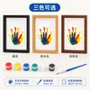 Porta-Retrato Transparente de Mão com Impressão de Mão Dupla Face Suporte de Exibição de Fotos Moldura para Fotos e Caligrafia Moldura para Cartões Postais Polaroid Moldura de Exibição de Vidro Embossado