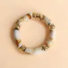 Pulsera Popular de Resina con Estampado de Leopardo Estilo Bohemio Transfronteriza, Pulsera Vintage de Alta Gama y Exquisita, Accesorios de Moda Retro