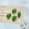 Vidrio Checo Retro Doméstico Tulipán Oso Hojas Hoja Hecha a Mano Oro Material para Pulsera Accesorios