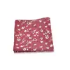 Pañuelo de Algodón Suave Casual Estampado Floral de 22 cm para Hombre y Mujer, Pañuelo de Bolsillo para Boda, Pañuelo Cuadrado para Fiesta, Garantía de Fábrica de 20 Años