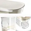 Contenedor de Huevos para Refrigerador con Rodillo Automático Ahorrador de Espacio Dispensador de Huevos para Almacenamiento en Refrigerador Estante Giratorio Automático para Huevos Titular para Cocina