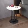 Italiano minimalista sofá mesa lateral mini mesa de chá varanda mesa de chá simples apartamento pequeno placa de pedra mesa de chá sala de estar