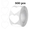 Venta caliente pegatina de color sólido amor pegatina 9 colores pegatina de sello en forma de corazón pegatina de pvc marcada a mano