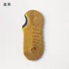 Meias soquete para tornozelo de algodão felpudo masculino cor sólida silicone antiderrapante desodorante cor sólida algodão primavera e verão tamanho grande boca rasa meias invisíveis
