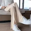 Nuevos Pantalones Casuales Rectos de Seda de Hielo para Mujer, Pantalones Finos de Verano con Protección Solar, Cintura Alta, Holgados, Adelgazantes, Frescos y de Secado Rápido