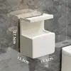 Caixa de Papel Higiênico para Banheiro sem Furos Montada na Parede Camada Dupla Caixa de Papel Retrátil para Vaso Sanitário Caixa de Armazenamento Multifuncional Doméstica